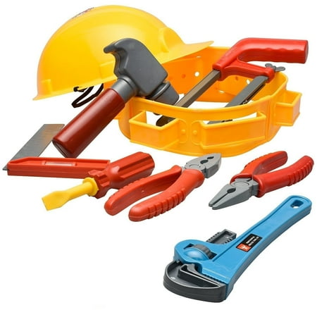 - Prextex Little Handyman Kids Toy Tool Belt Set with Accessories and Adjustable Hard Hat