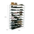 thumbnail image 7 of Simplify 10-Tier 50 Pair Shoe Rack, Grey, 7 of 7
