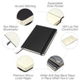 Samsill Large Hardbound Writing Notebook Journal, 7.5"x10", Black ...