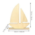 thumbnail image 2 of unbranded 12pcs Unfinished Boat Wood Cutouts Blank Sailboat Wooden Crafts for Handicrafts, 2 of 8