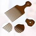 thumbnail image 3 of Unique Bargains 1 Pc Women Durable Hair Insert Comb for Curly Thick Wavy Straight Hair Brown ABS, 3 of 6