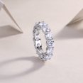 thumbnail image 6 of CKT Luxury S925 Sterling Silver Diamond Ring Plated with 18K White Gold Women's 7 Carat Moissanite Engagement Ring Fine Jewelry, 6 of 10
