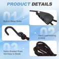 thumbnail image 3 of Uxcell 4 Pairs 1/4" Adjustable Rope Hanger, 7.87ft(2.4 Meter) Heavy Duty Ratchet Tie Down Strap with S Hooks for Hanging Plants, Grow Light and Various Tie-Down Uses, Black/Red, 3 of 6