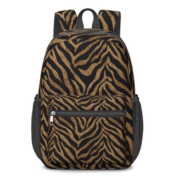 17 Inch Lightweight Backpack,PVC Waterproof Oxford Fabric, Ergonomically Designed, with Large Capacity, Leopard Animal Print