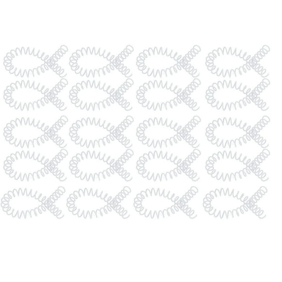 Spiral Binding Coils, Wear Resistant Plastic Spiral Binding Spines 0.43in Inner Diameter For Work White