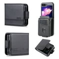 thumbnail image 1 of ELEHOLD for Samsung Galaxy Z Flip 5 Folio Leather Wallet Case with Card Slots Slim Lightweight Shockproof Protective Cover for Samsung Galaxy Z Flip 5 2023, Black, 1 of 9