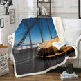 thumbnail image 1 of Couverture en Polaire Thème Sports Extrêmes Couverture de Course Cool, 1 of 4
