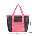 thumbnail image 3 of Mesh Beach Tote Bag, Large Capacity for Women with Pockets, Durable Nylon for Pool Travel Shopping Picnic, 3 of 8