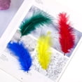 thumbnail image 4 of LAICAIW 200pcs 4-6 Inches Fluffy Turkey Marabou Feathers for Crafts Dreamcatcher Fringe Trim Colored Feathers Accessories Pack (Color Mixing), 4 of 7