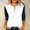 Navy, variant on ABSUYY Womens Blue Raglan Baseball Tee 3/4 Sleeve Henley Shirt Casual Color Block Top,Size S