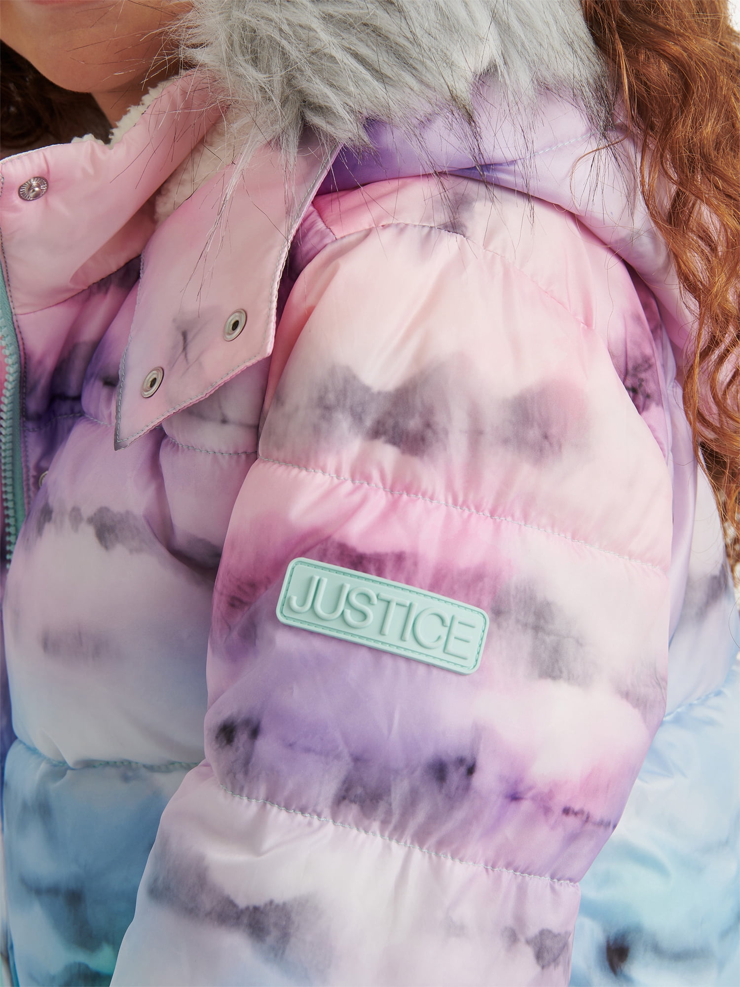 Justice Girl's Matte Puffer Bomber, Sizes XS - XL