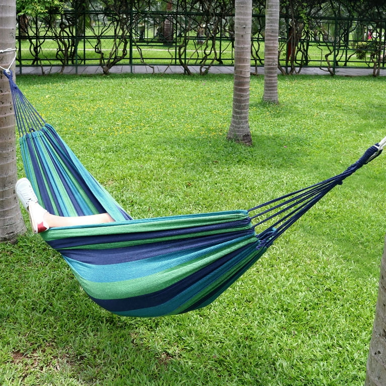 Unique Bargains Tree Hammock Blue Walmart