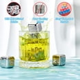 thumbnail image 4 of Reusable Ice Cubes Metal Ice Cube Stainless Steel Whiskey Ice Cube with Ice Tongs Metal Chilling Rocks for Drinks Whiskey Vodka Liqueurs Wine Not Solid (24 Pcs), 4 of 5