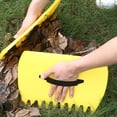 thumbnail image 3 of vnanda Leaf Rake for Yard Leaf Rake Scoops Rubbish Leaf Collector Grabber with Claws Ergonomic Handle Home Gardening Leaves Pick-up Tools Yard Leaf Clips, 3 of 8