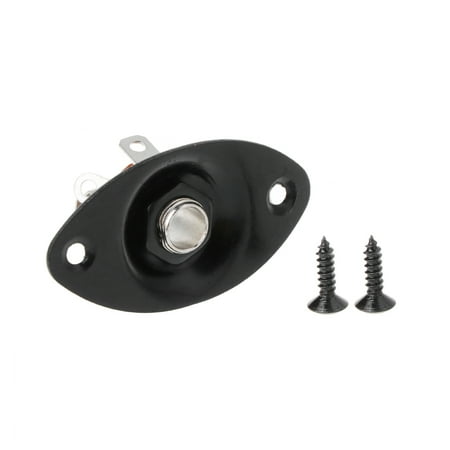 

Electric Guitar Jack Socket Replacement Bass Output Input Jack Plate With Screws