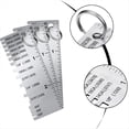 thumbnail image 4 of Medidor de Espesor de Lámina de Metal, Paquete de 8 Accesorios para Herramientas de Soldadura de Herramienta de Inspección de Tamaño de Calibre de Alambre de Acero Inoxidable, 4 of 6