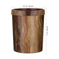 thumbnail image 2 of FUTUREORYY 1Set Wastebasket Recycling Bin Slim Design For Kitchen And Bathroom In Plastic PP Material 11.4x8.7in, 2 of 6