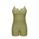 thumbnail image 5 of Traje de baño tankini de dos piezas para mujer, informal, de gran tamaño, de color liso, con parte superior dividida y acolchado en el pecho. Traje de baño tankini para mujer. Traje de baño de dos pie, 5 of 7