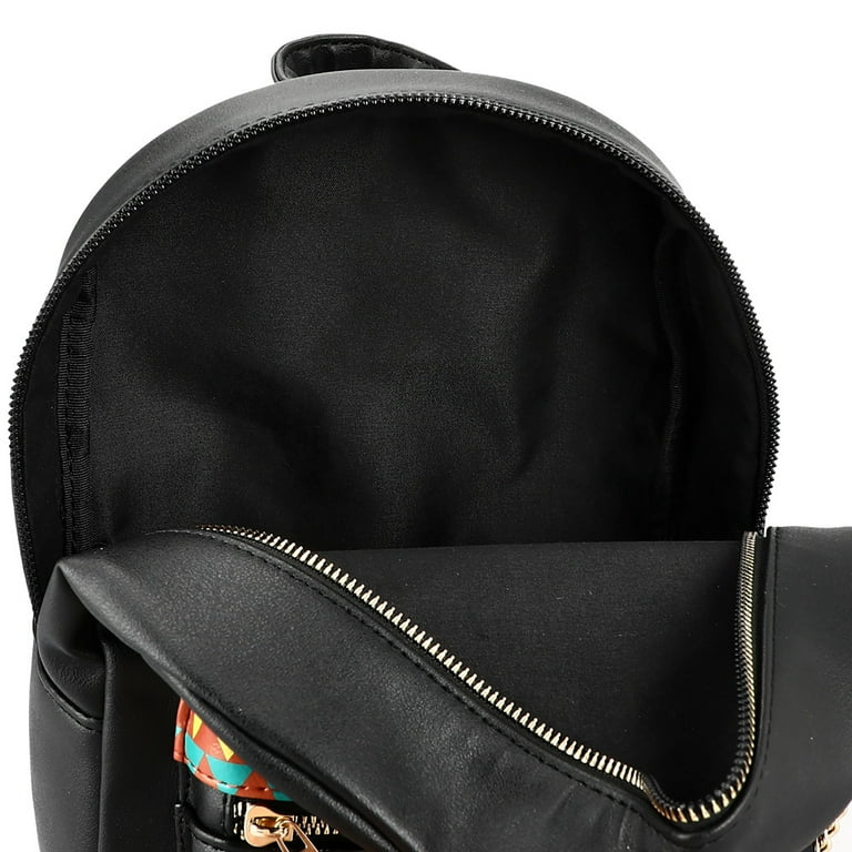 multi sac backpack Mini black Pebble Grain texture