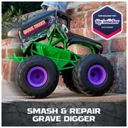 Monster Jam Smash & Bash Grave Digger Remote Control Vehicle, 1:15 Scale