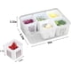 thumbnail image 2 of Paquete de 2 contenedores de almacenamiento de alimentos con tapas, bandeja para frutas y verduras con 12 divisores pequeños, contenedores de almacenamiento de plástico para nevera, despensa, 2 of 5