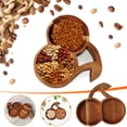 thumbnail image 2 of Wooden Tray Oval Tea Set Fruit Tray Nut Tray Household Tea Tray, 2 of 9