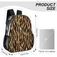thumbnail image 2 of SKQIT Gold Glitter Animal Print Clear Backpack, Heavy Duty PVC Transparent See Through Backpack for Men Women College Work Travel, 2 of 8