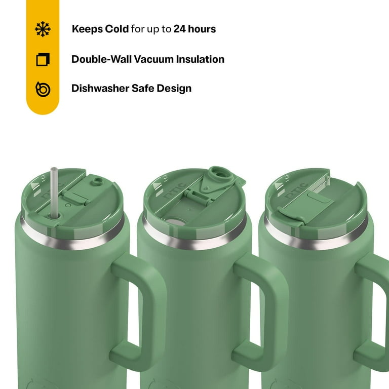 RTIC 64 oz Ceramic Lined Insulated Road Trip Tumbler, Leak