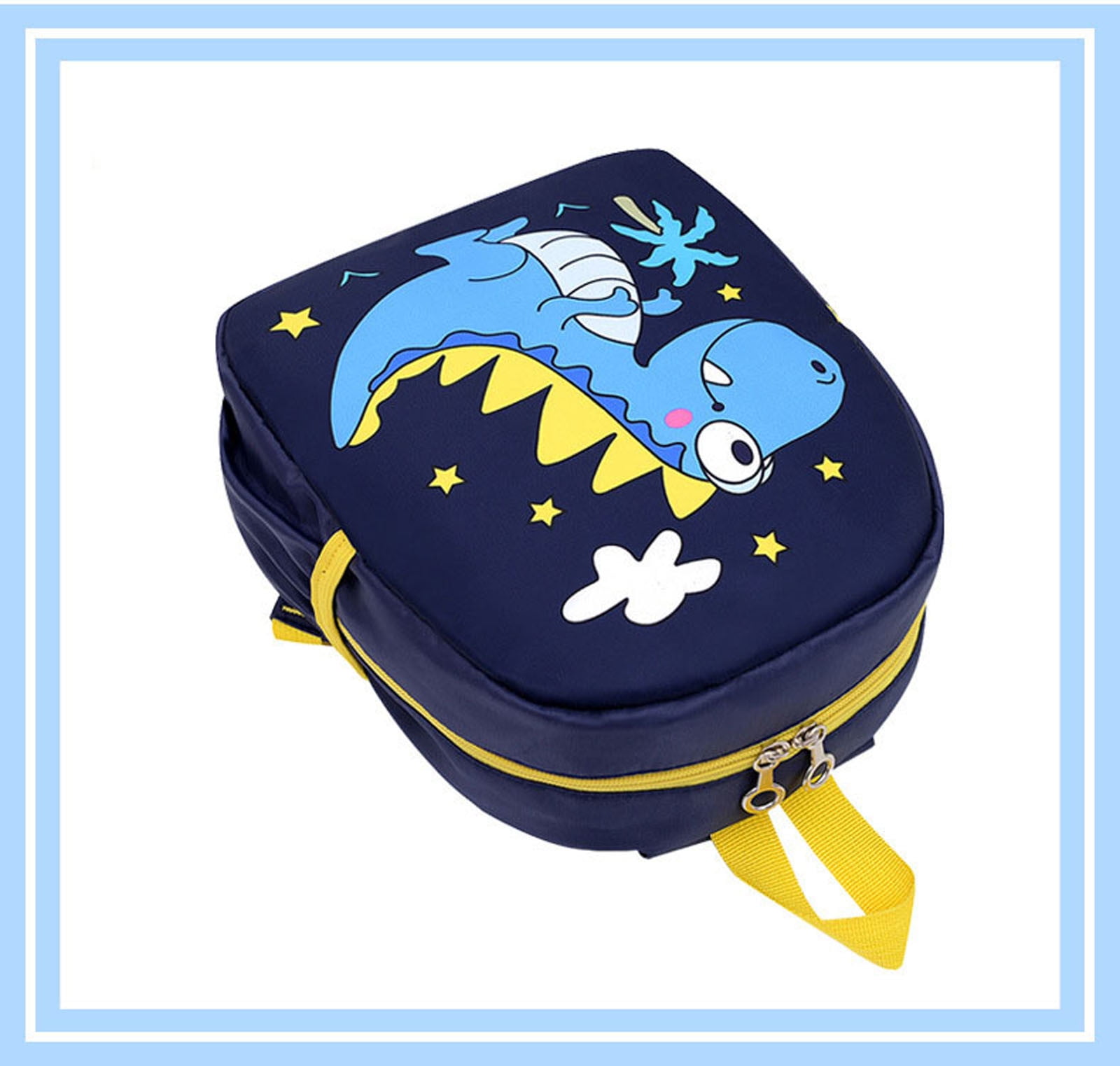 MOAOASPER Cute Cartoon Dinosaur Kids Canvas Backpack  display picture 1