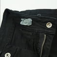 thumbnail image 2 of KIDSCOOL SPACE Boys Summer Denim Shorts, Ripped Soft Elastic Band Inside Half Jean Pants,Black,5-6 Years, 2 of 5