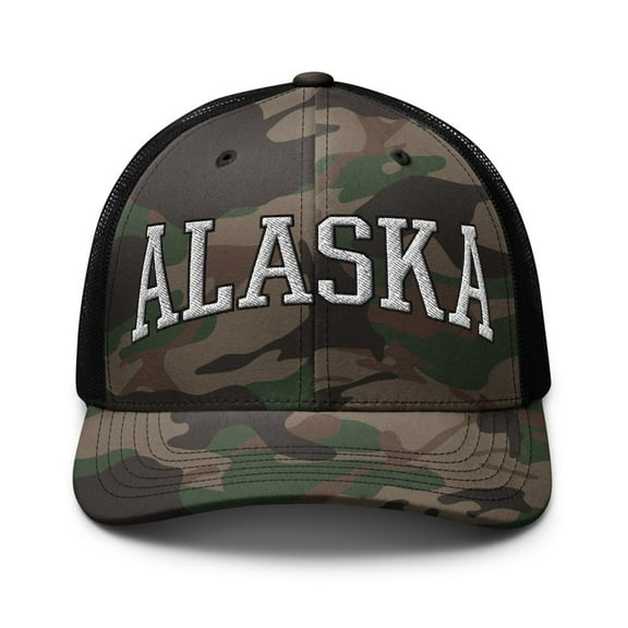 Alaska Camouflage Trucker Hat (Camo/Black)