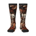 thumbnail image 2 of Lsque Whimsical Halloween Skeletons Printed Crew Socks Men's Women's LightWeight Thin Casual Calf Socks ,Knee High Socks,Cotton Socks, 2 of 9