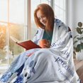 thumbnail image 5 of Christian Blanket for Women, Blue Rose Butterfly Ultra Soft Religious Gifts Blankets with Bible Verse and Inspirational Thoughts, Warm Plush Prayers Healing Throw Blankets, 80"x60", 5 of 6