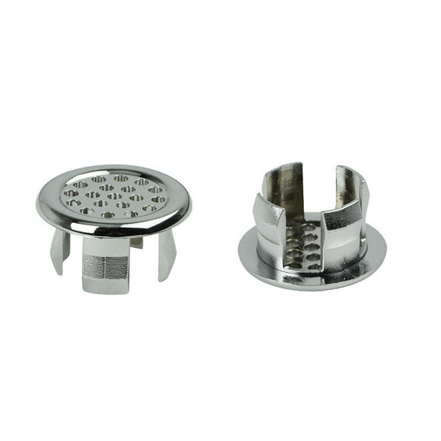 10pcs Cover Drain Cap Sink Durable Overflow Ring Round Silver Kitchen