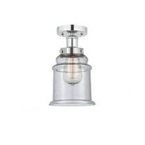 Innovations Lighting - Canton - 1 Light Semi-Flush Mount In Industrial Style-11