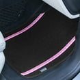thumbnail image 3 of Universal Fit Galaxy13 Metallic Stripe Non-Slip Carpet Car Floor Mats - Full Set, 3 of 7