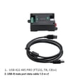 thumbnail image 1 of Serial Port Converter Module with Guide Rail DB9 Male/USB-B Interface U4P-FT1B USB 485 PRO(FT232,TB,1, CB), 1 of 5