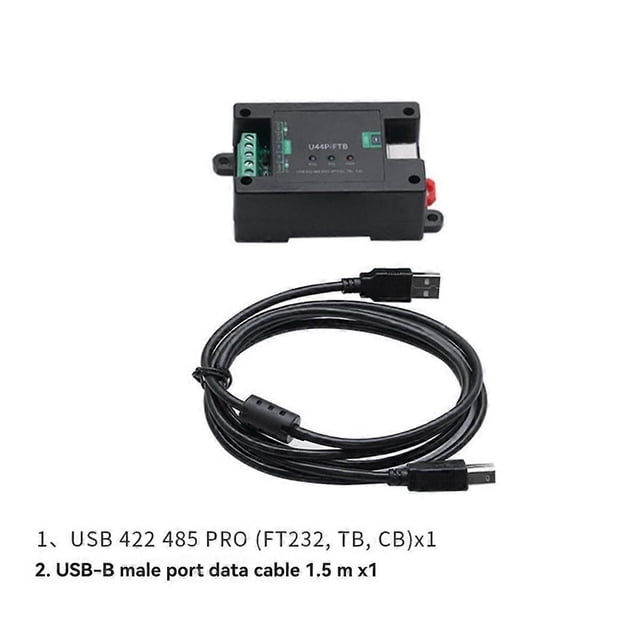 Serial Port Converter Module with Guide Rail DB9 Male/USB-B Interface U4P-FT1B USB 485 PRO(FT232,TB,1, CB)
