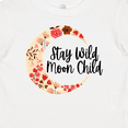 thumbnail image 4 of Inktastic Baby Stay Wild Moon Child Crescent Moon with Flowers Girls Baby T-Shirt, 4 of 5