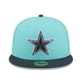 thumbnail image 2 of Men's New Era  Light Blue/Navy Dallas Cowboys Two-Tone Color Pack 59FIFTY Fitted Hat, 2 of 5
