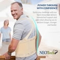 thumbnail image 5 of Cinturón de soporte lumbar ajustable NeoTech Care con tirantes, beige, talla XL, 5 of 5