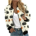 thumbnail image 2 of Dwaogom Women's Printed Cardigan Jacket Zippered Jacket Long Sleeved Casual Jacket Jacket, 2 of 5