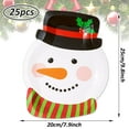 thumbnail image 2 of Whaline 25Pcs ChristmasITSC&nbsp;Paper Plates Snowman Party Plates Cute Disposable Party Dinner Plates Winter Holiday Dinnerware for Dessert Cookie Salad Appetizer Table Decor, 7.9 x 9.8 in, 2 of 3