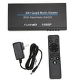 thumbnail image 2 of HD Multimedia Interface Multiviewer Switcher, 1080P 60Hz HD Multimedia Interface Multi Switcher IR Control Seamless 4x1  for TV Monitor US Plug,EU Plug,UK Plug,AU Plug, 2 of 7