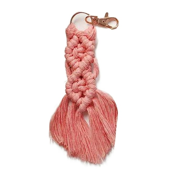 Sunsanly Handmade Bohemian Tassel Keychain Tassels Bag Key Chain Charm Handbags Pendant Key Chain Rings