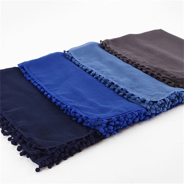 Sonducket Bufanda de empalme de bolas de lana, pañuelo para el cuello, no se ensucia fácilmente, diseño aerodinámico, no daña la piel, silenciador Accesorios de disfraces 11 azul zafiro Sonducket AP009495-11