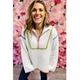 thumbnail image 5 of Redhotype Vibrant Edge Zip Sweater - Stylish & Flattering!, 5 of 8