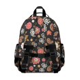 thumbnail image 3 of Pioneer Flower Floral Print Pattern Backpack for School, Cute School Bag with Adjustable Shoulder Straps and Padded Back, 15.25"x11.5"x5.25", 3 of 5