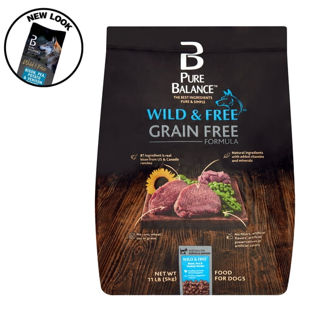 Pure Balance Wild & Free Grain Free Formula Bison, Pea & Venison Recipe