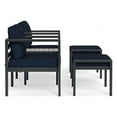 thumbnail image 4 of Tortuga Outdoor Lakeview Aluminum Outdoor Bistro Seating Set (5-Piece) Navy, 4 of 7
